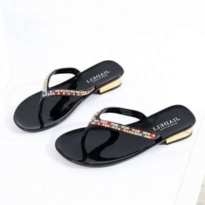 Summer Fashion Shoe Beach Slifor Flip Flip con strass Donne Sandali Casualmente Scarpe casual K6ES# 84 S F5EF