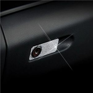 Stickers Car Glove Storage Box Lock switch Button Cover Trim Stickers For Mercedes BENZ C E Class W205 W213 GLK X204 CLS GL GLE