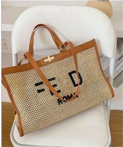 Designer Bolsas de praia de grande capacidade Marca de luxo Bolsas de ombro de mulheres bolsas de compra Moda Bolsa de bolsas de bolsa de bolsas de noite