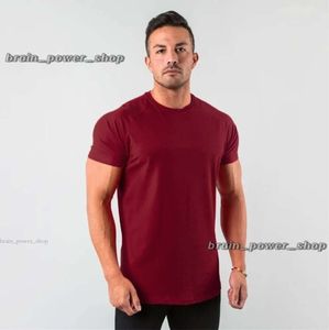 Designer T Shirt New Stylish Plain Tops Fitness Mens T Shirt Short Sleeve Comfortable Muscle Joggers Bodybuilding Tshirt Male Gym Clothes Slim Fit Summer Top 938