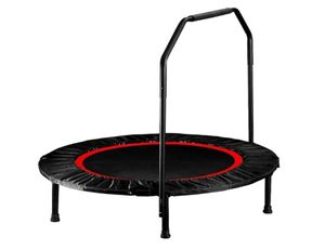 Recurso de fitness de mini -trampolim dobrável com alça de espuma Pumping Exercício de trampolim para crianças adultos casas internas play2676323