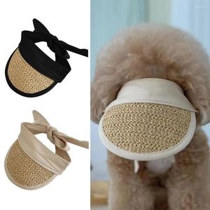  Köpek Giyim Moda Pet Headgear Ayarlanabilir Malzemeler Sunhat Props Hat Cap
