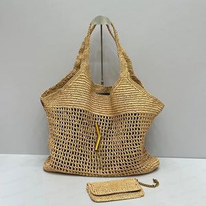 Wysokiej jakości torba na torbę na torbę kobiety luksusowa torebka Raffias ręcznie wysunięta słomka torba wysokiej jakości plażowa torba na plażę