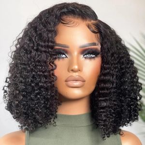 Short bob lace front human hair wigs with baby hair 8 to 16 inch glueless wavy bleached knots