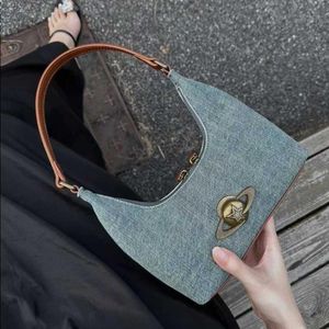 10A Fashion Shoulder New Wandering Fashion Underarm 230915 Autumn/winter Bag Versatile Small Denim Handbag Bag Planet Fvorc