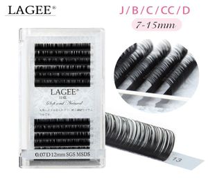 Lagee Individe Mink Extensions Classic Lash Glossy Black Super Speat Light 12 RowSase5572203