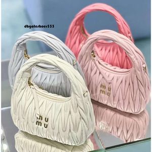 MIUI BAG Pani Designer Cleo Satchel Evening Clutch Torby Wander Matelasse TOTE oryginalna skórzana ręka rąk damskie męskie torebka na ramię Crossbody Bag A73