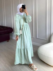 Этническая одежда Мусульманское платье Женщины Абая Дубай Турция Исламская халата