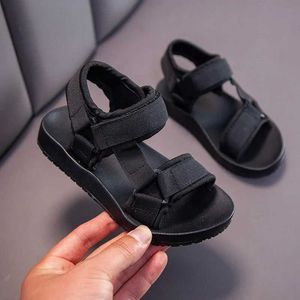 Sandals Summer Boys Casual Childrens Shoes Rubber School Breathable Open ToeBoy Beach d240527