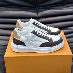 Beverly Hills Sneakers Mens Designer Casual Shoe Luxurys Italy Brand Shoes Trainer Runner Platform Calf Leather Präglad Printing Rubber Outrole 5.14 03