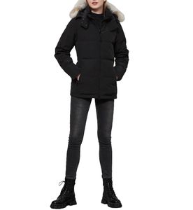 Winter Women Mantel Outdoor Freizeit Sport Down Jacke Gänse Weiße Ente Windfest Parker Lange Lederkragen Kappe warm warmes echtes Wolfsfell stilvolle klassische Mäntel