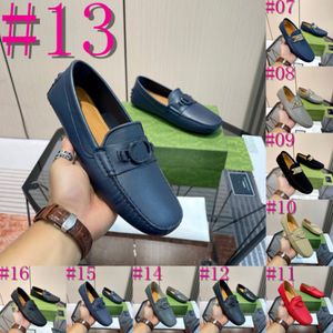 40Model Summer Men Sapatos casuais Marca de luxo designer italiano Mens mocassins de couro genuíno Hollo