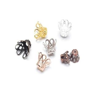 Bead Caps 1000Pcslot Metal Cup Hollow Flower Spacer Beads End Pendant Diy Charms Connectors Jewelry Finding 5X6Mm7504066 Drop Deliver Dhtzm