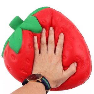 Charms 1PCS Super Giant 25cm Orange Watermelon Strawberry Jumbo Squishy Slow Rising Soft Squeeze Kawaii Squishies Toys Antistress