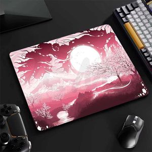 Podkładki myszy Odpocza nadgarstka Myse Pad Mała wiśnia oryginalna gracza hamer sakura design klawiatura mat maty myszy 18x22cm gumowe biurko dywan biurko J240510