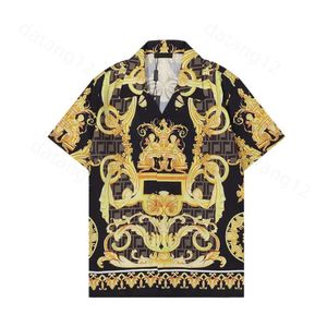 Louiseviution Designer T Shirt Vintage Shirt Mens Letni koszule Fashion Hawaje Floral Print Casual Shirt Mężczyźni Komanki Slim Fit Fit Short Sleeve Beach Ubranie 756