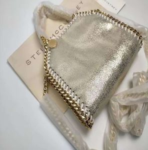 Designer Stella Mccartney Falabella Bags Mini Tote Woman Metallic Sliver Black tiny Shopping Women Handbag Leather Shoulder gjhg