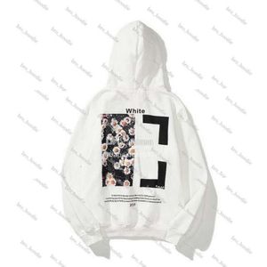 2024 Designer Off Whitehohoodie Hoodie Atutação de maiúsculas Fashion Ofning listra pintada com capuz solto mass e feminino com capuz de luxo com capuz de impressão de algodão 808