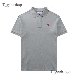2024 Paris mode Brand Polo Shirt Tees Mens Women Designer Luxury Amis T Shirt Casual Play Tshirt Love Round Neck Coeur Mens Womens Red Heart Tees -888 624