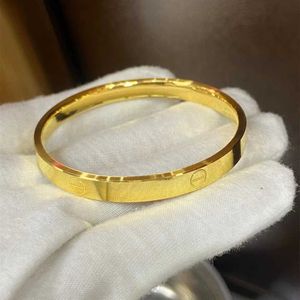 Höga lyxmärken smycken designade för kvinnliga armband full guldarmband fixade med original logotyp cartter