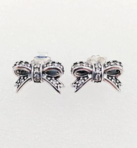 Takılar tasarımcı mücevher otantik 925 STERLING Gümüş Hassas Yay Sapı Küpe Küpe Lüks Kadınlar Sevgililer Günü BI9943785