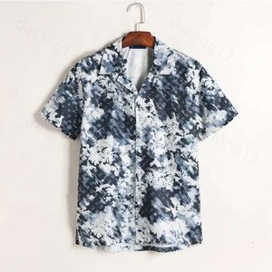 Louiseviution Дизайнерская футболка винтажная рубашка Мужские летние рубашки мода на гавайский цветочный принцип повседневная рубашка мужчина женщин Слим подходит для пляжной одежды с коротким рукавом 345