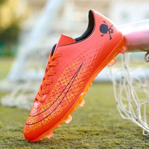 Sapatos de futebol para homens, ensino médio, jovens e jovens estudantes, sapatos de treinamento para grama artificial, unhas longas quebradas, sapatos de futebol