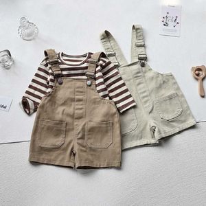 Overalls Millennium Spring New Solid Kids Overall Denim Girls jumpsuit brief Boys Suspender Pants Outfits d240515