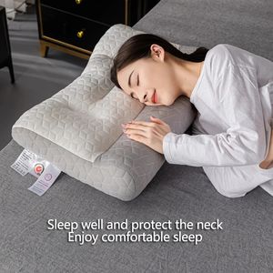 Cuscini ortodontici domestici per sleep lattice cuscino in fibra nucleo per protezione cervicale cuscini di comfort di assistenza per il sonno 240514