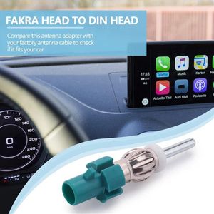Bowls Car Stereo Antenna Adapter FM AM Radio Connector - Fakra To DIN Plug Converter For Receiver