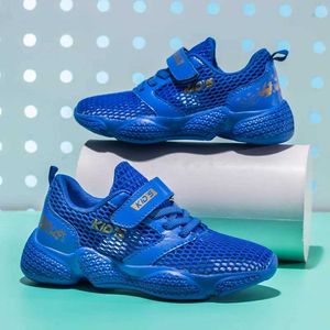 Sneakers Boys Sports Shoes 2024 Summer Mid Range and Childrens Fashion Edition Breattable Mesh Girls Hollow Single Mesh Shoes D240515