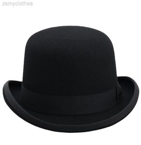 4Size 100 Wool Women Men Bowler Hat Pure Crushable Dome Fedora Hat9697482