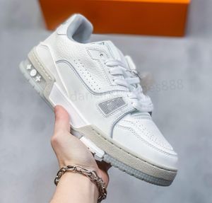 Designer tränare tryck sneaker skum klassisk denim canvas casual skor svarta vita män kvinnor plattform mode låg sko grönt läder gummi gå utomhus z1