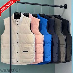 New Mens Freestyle Real Feather Down Winter Fashion Vest Body Warmer Advanced Waterproof Fabric Men Women Vests Jacket Gqak TCZX