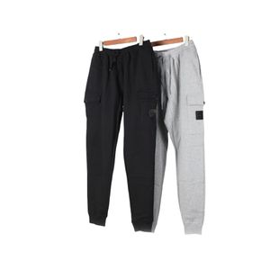 Brand Mens Designer Pants Clothing Stone Solid Color Gray Black Sport Men Clothes Trousers Cotton Sweatpants for Men Women Jogger Free Shipping