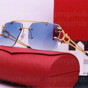 Designer Sonnenbrille Buffalo Horn Brille Randless Frauen für Männer Katier Männer Pink Luxus Designer Sonnenbrille Damen Damen Mann H7P8#