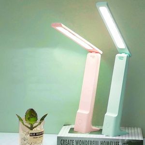 Table Lamps Desk Lamp LED Reading Lights 3 Colors Dimmable Touch Foldable USB Rechargeable Study Table Light Student Reading Bedside Lamp