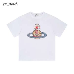 Viviane Westwood Tshirts Summer Streetwear Viviane Mens Trush Designer Men Men Fit Firt The