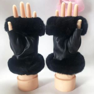 Rękawiczki 2022 Panie Klasyczne 100% rękawiczki owiec designerskie skórzane rękawiczki dotykowe rękawiczki miękkie ciepłe rękawiczki bez palców297b