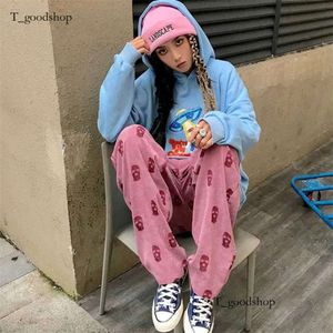 Corduroy Pants Women's Spring and Summer Thin Retro Casual Learn Sweat Women Plus Size Harajuku Woman -888 BB2