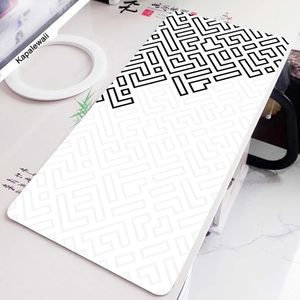 Mouse Pads Wrist Rests Computer Geometric Mouse Pad Gaming Mousepad Gamer Accessorise Keyboard Pads Large Table Carpet Rubber Mouse Mat XXXL Desk Mat J240510