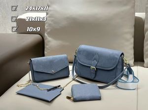 Classic fashion new 2024 three-piece brand bag super cost-effective wallet daily commute crossbody bag shoulder bag