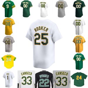 Brent Rooker Baseball Jersey Miguel Andujar Shea Langeliers Ryan Noda Esteury Ruiz Nick Allen Seth Brown Aledmys Diaz JP Sears Sean Newcomb Bleday Rickey Henderson