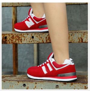 Men Women 574 Casual Sports Shoes Running Shoes Breathable Mesh Low Cut Lace-up Leisure Sneakers Outdoor Unisex Zapatos Trainers Size 36-44