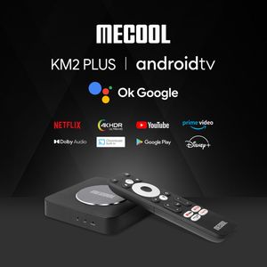 MeCool KM2/KM2プラス4K Android TV Box Amlogic S905x4 2GB 16GB USB3.0 100M LAN 2.4G 5G WIFI DOLBY ATMOSオーディオテレビボックス2023新しいボックスGoogle認定メディアプレーヤー