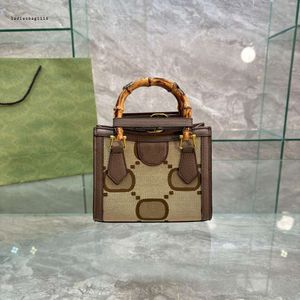 Designer Diana Totes Bag Women Luxurys Bambu Tygväskor Mens Shoppingväskor Handväskor Crossbody Shoulder Bag Wallet Clutch Woman Purse 2212211d