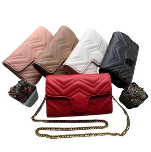 デザイナーバッグ女性クロスボディショルダーバッグチェーンウォレットレディイージーポーチストラップ財布の上の手紙エンボス加工されたフラワーストライプ高級ブランドハンドバッグ
