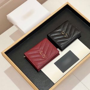 Small Designer Wallet Men Cardholder Women Genuine Leather Wallets Fashion Letter Purses Short Card Holder Coin Pocket Clutch Bag With Box CSG24051510