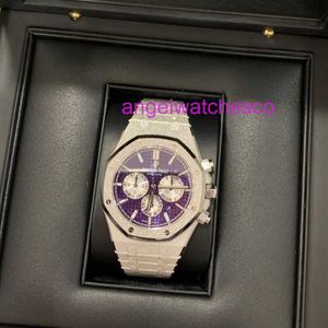 AAA AAP Designer Mens Luxury و Womens Universal High Fashion Automate Mechanical Watch Edition 1 على New 26331BC Purple Dial مع Frost Gold