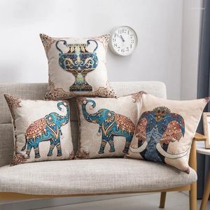 Cuscinetto cuscinetto antage animale elefante cover di lino cover boemia divano auto soggiorno decorazione camera da letto